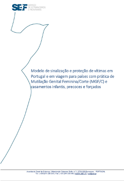 Modelo de sinalização e proteção de vítimas em Portugal e em viagem
